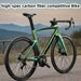 2025 New Ultra-Light Carbon Fiber Road Bike Fast Racing Bicycle with Hydraulic Disc Brakes 16/24-Speed Gear Shift Drop Handlebar