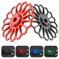 Ceramic Bicycle Guide Wheel, Rear Derailleur, Bearing Axis Adapter, Bike Guide Roller, Jockey Wheel, 10T-17T
