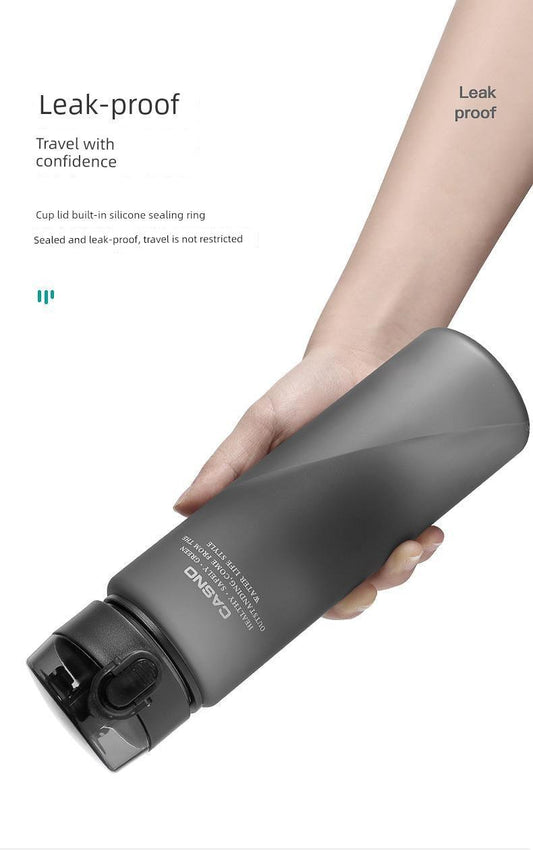 Casino Frosted Sports Water Cup Plastic Handy Cup Men and Women Creativity Portable Student Kettle with Lid Sports Bottle - MANDOTOS