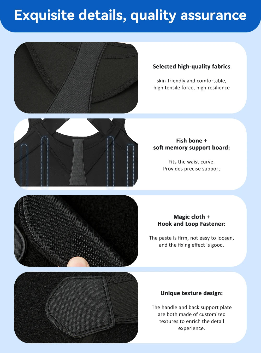 Dropshipping Stock Adjustable Back Posture Corrector Belt Women Men Prevent Slouching Relieve Pain Posture Corrector - MANDOTOS