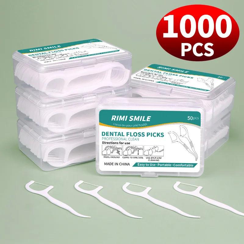 50/150/300/600/1000 PCS dental floss sticks oral care tools - MANDOTOS