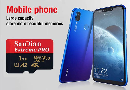 Original Flash Card 512GB Memory Card Large Capacity Micro TF Card 128GB 256GB High Speed SD Cards for PC/Phone/Camera/Mac - MANDOTOS