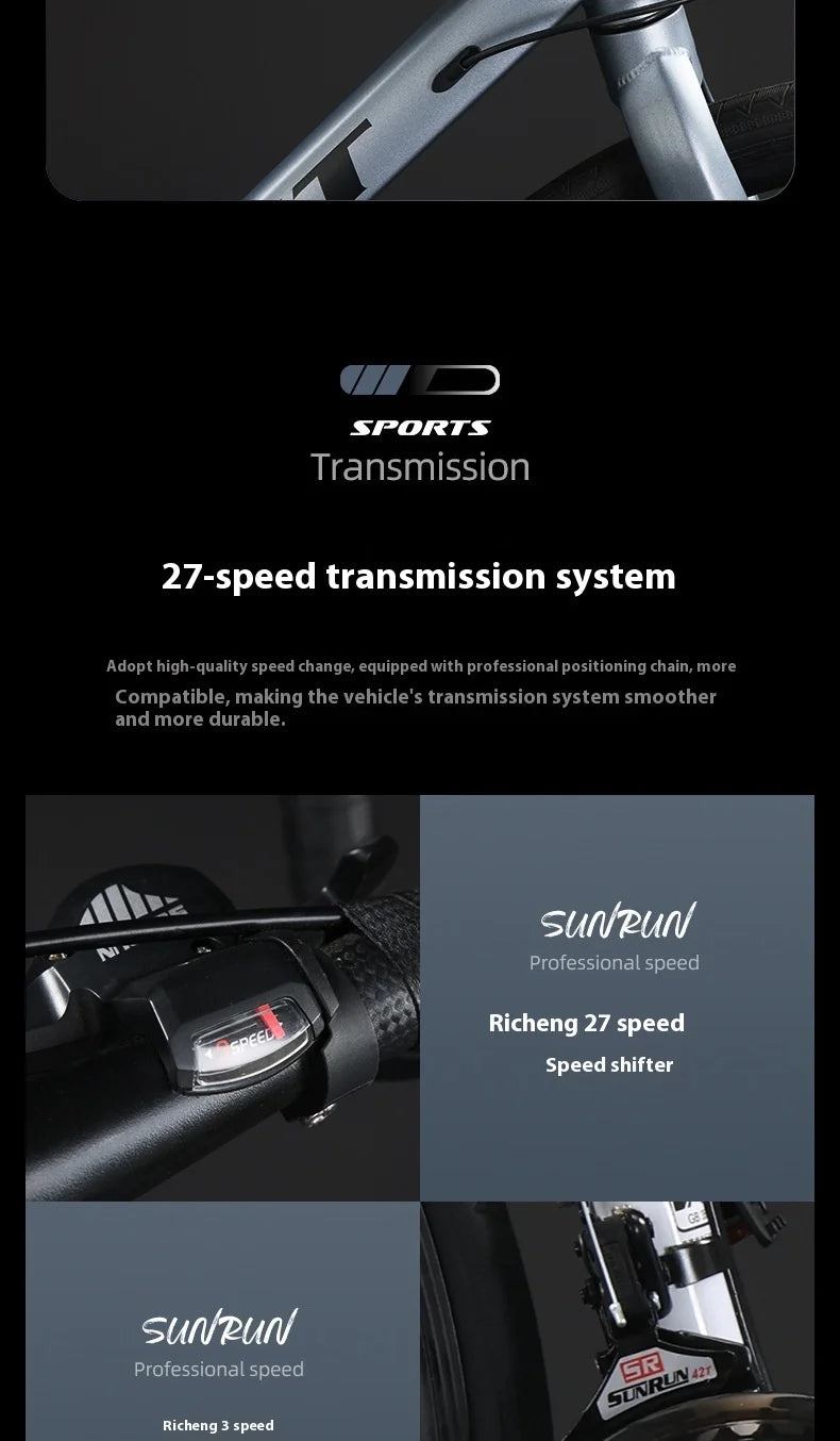 700CRoad Bike Bicycle Youth Lightweight Ultralight Adult Men's27Speed Racing Women's Bicycle