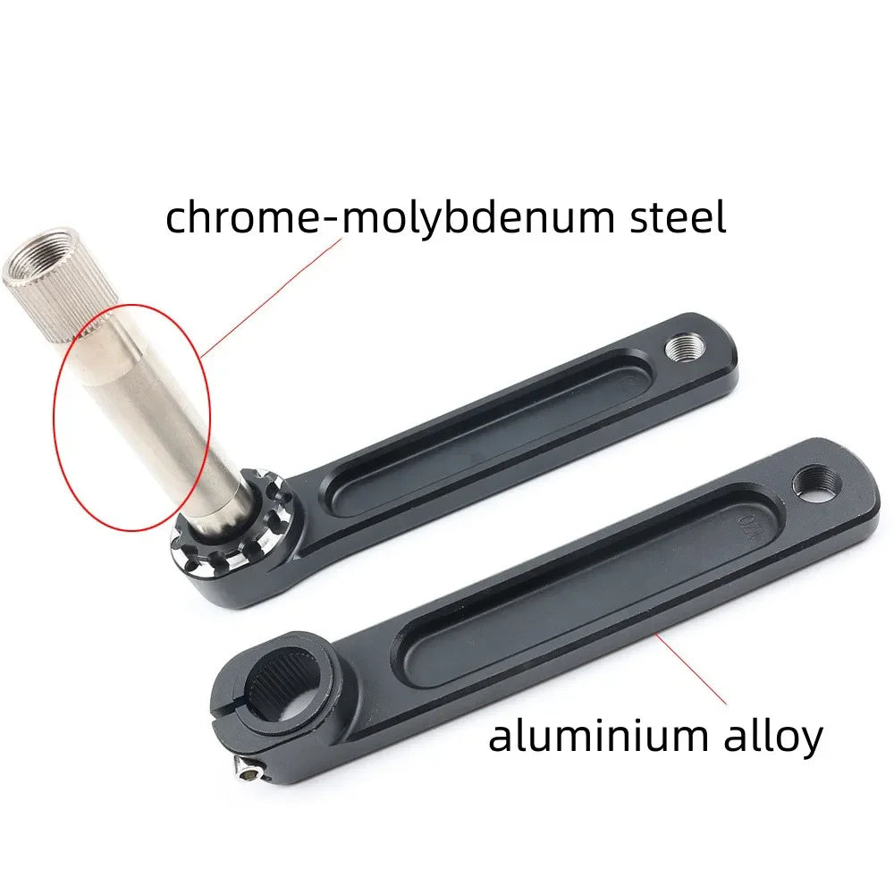 Road bike crank 155/160/165/170/172.5/175mm long bicycle crank BMX