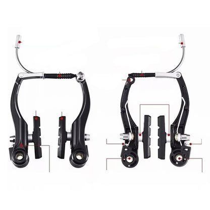 Bike Front Rear V Brakes Front Rear Caliper Set Brake Cycling Kit for MTB BMX Folding Road Mountain Bicycle Bikes Brake Set
