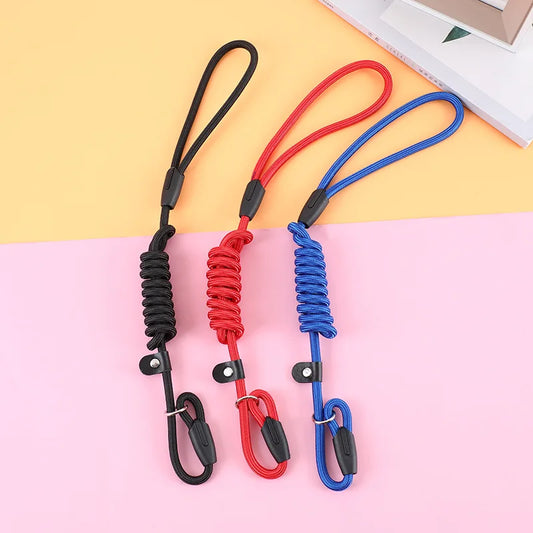 Pet Leash Rope Nylon Rope Pet Puppy Slip Lead Rope Dog Slip Leash Chain Collar Adjustable Dog Training Leash For Small Dog - MANDOTOS
