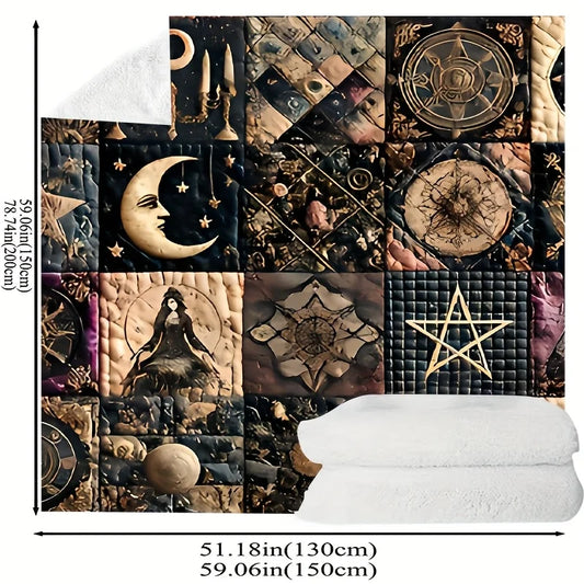 Vintage Patchwork Flannel Blanket: Comfort Meets Style - MANDOTOS