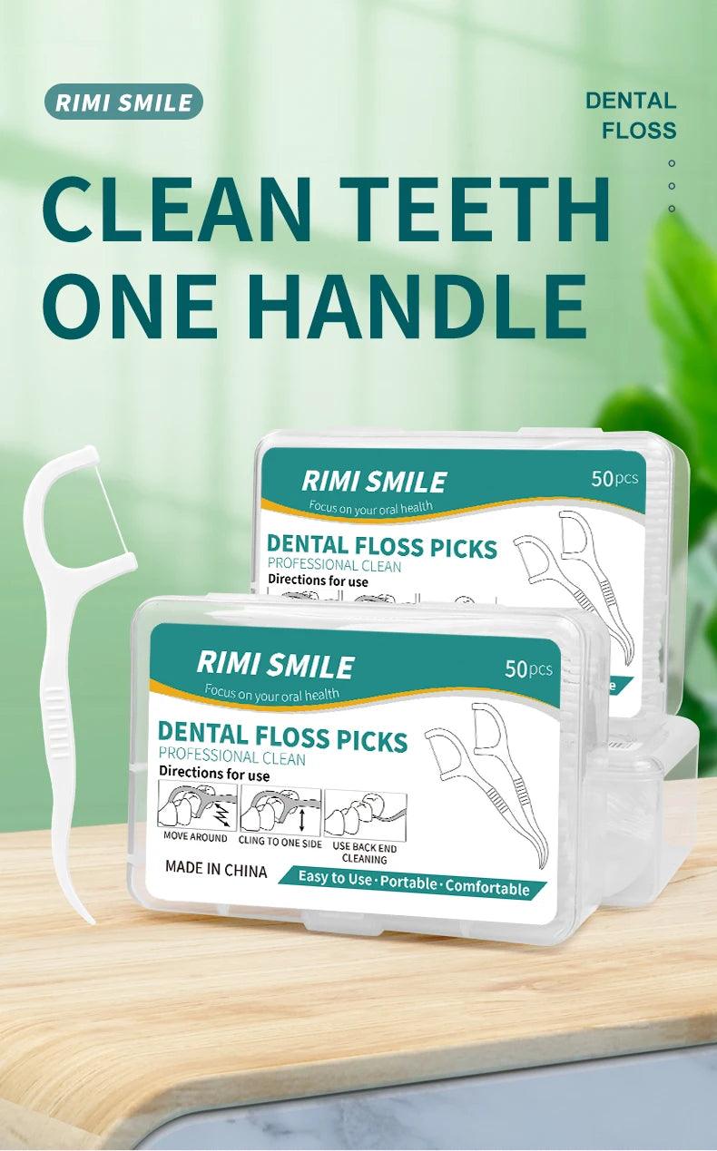 50/150/300/600/1000 PCS dental floss sticks oral care tools - MANDOTOS