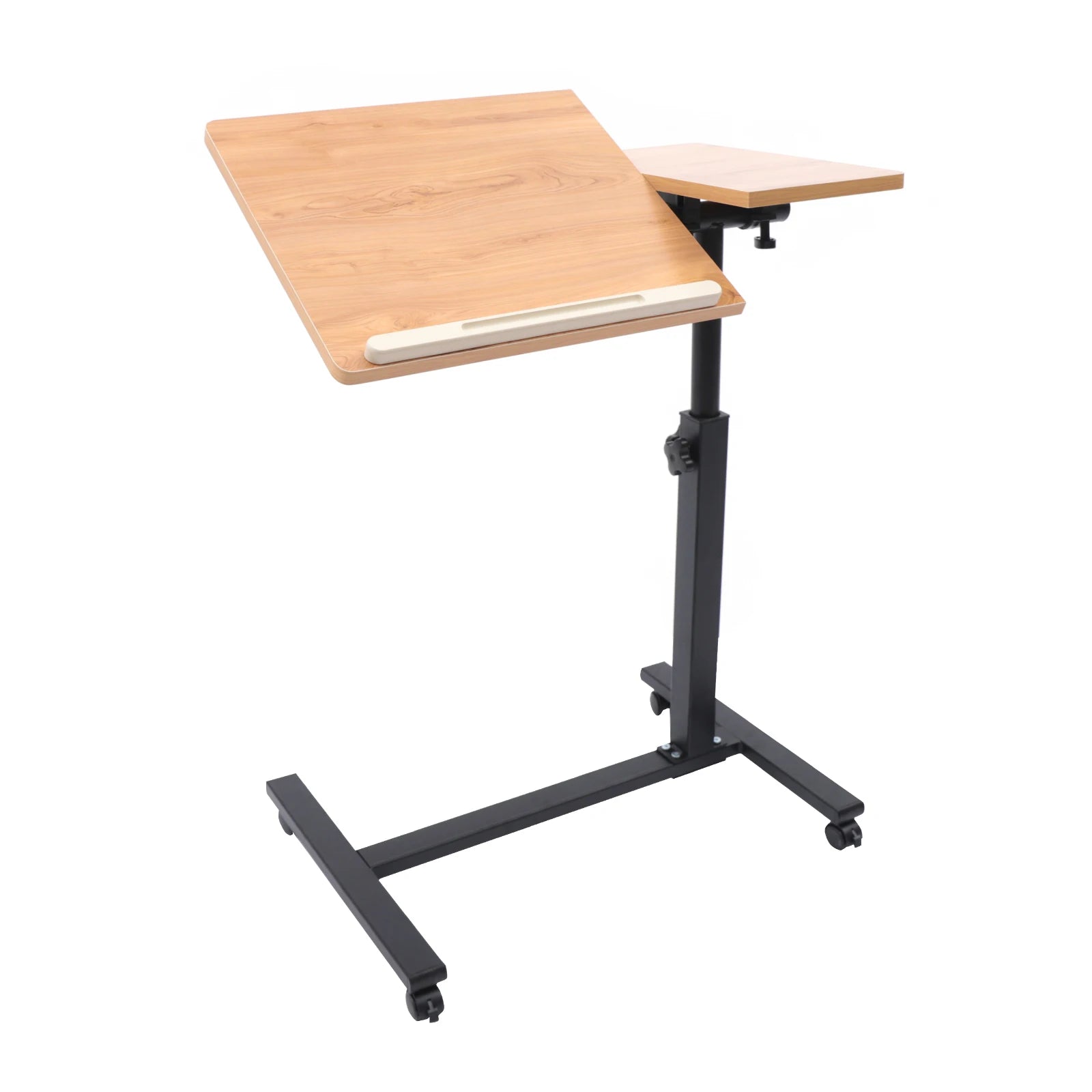 Adjustable Height Laptop Desk Rolling Cart Table Stand Movable Computer Table Sofa Side Tables - MANDOTOS