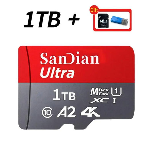 Original Flash Card 512GB Memory Card Large Capacity Micro TF Card 128GB 256GB High Speed SD Cards for PC/Phone/Camera/Mac - MANDOTOS