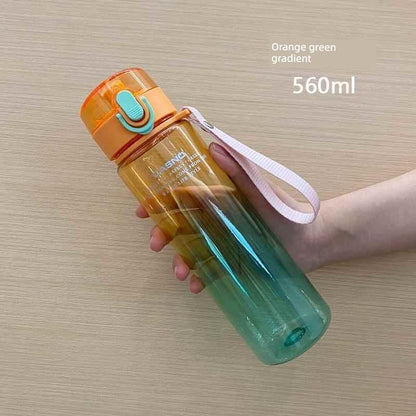 Casino Frosted Sports Water Cup Plastic Handy Cup Men and Women Creativity Portable Student Kettle with Lid Sports Bottle - MANDOTOS
