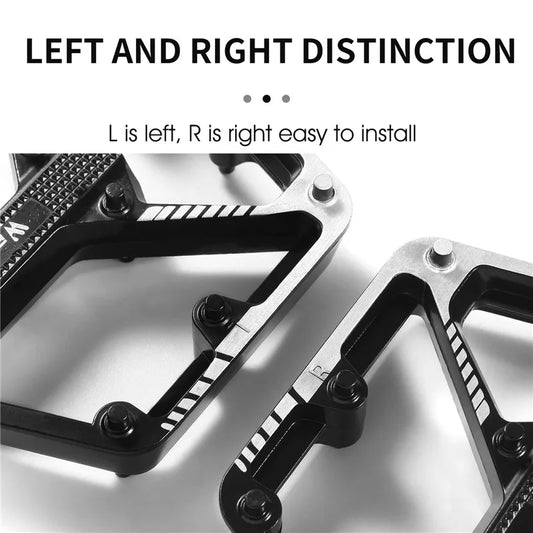 WEST BIKING Bicycle Pedals Sealed DU Bearing Nonslip Pedal Mountain Road Bike Cycling Alloy MTB Pedal Bicycle Accessories