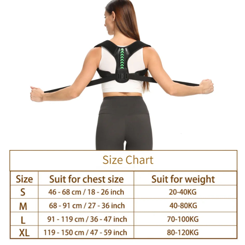 Adjustable Back Shoulder Posture Corrector Belt Clavicle Spine Support Reshape Your Body Home Office Sport Upper Back Neck Brace - MANDOTOS