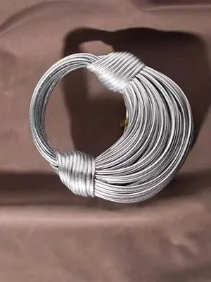 Handbags for Women 2025 New in Gold Luxury Designer Brand Handwoven Noodle Bags Rope Knotted Pulled Hobo Silver Evening Clutch - MANDOTOS