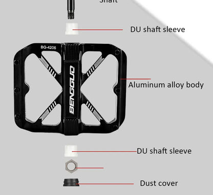 Lightweight Design Easy To Ride Bicycle Pedals Aluminum Alloy Material Suitable for Road Cycling Waterproof and Anti Slip