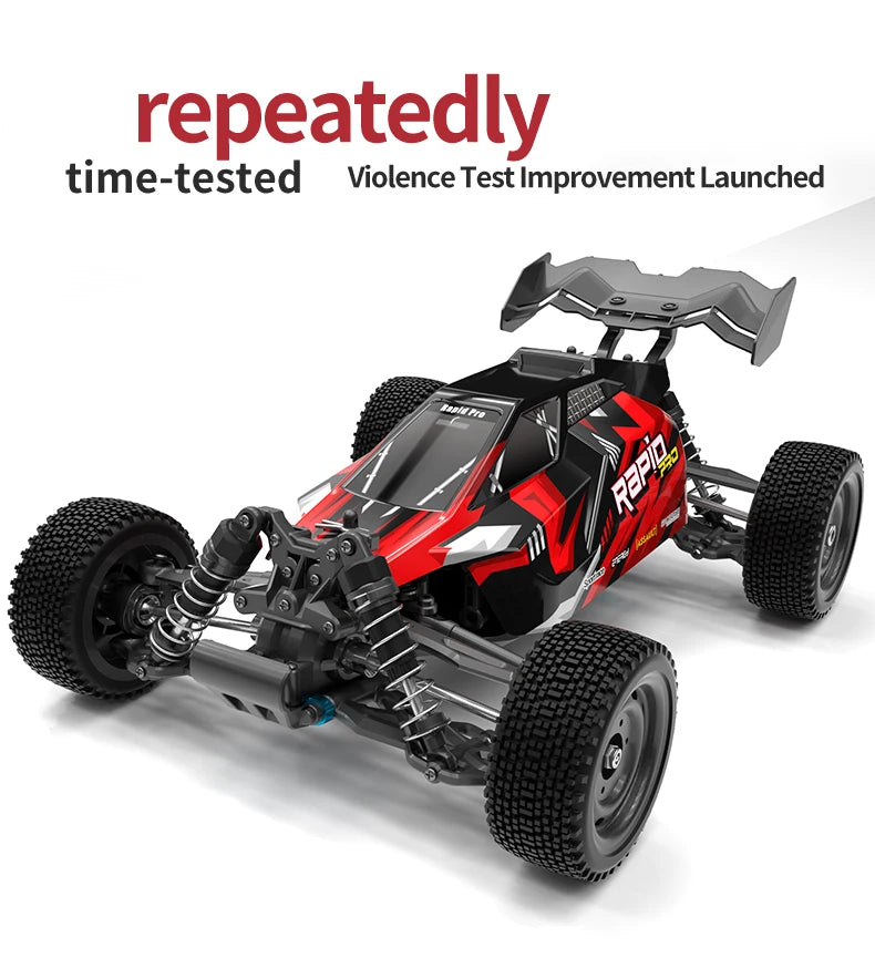 Teeggi 16101 /16102 PRO 1:16 High Speed RC Car With LED Light Drift 70KM/H 4WD RC Off-Road Car Monster Truck Toy For Kid Gifts - MANDOTOS