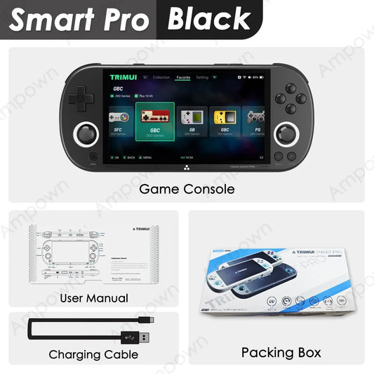Trimui Smart Pro Handheld Game Console 4.96'' IPS Screen Linux System Joystick RGB Lighting Trimui Retro Video Game Console Gift - MANDOTOS