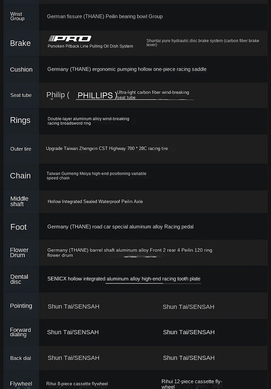 2025 New Ultra-Light Carbon Fiber Road Bike Fast Racing Bicycle with Hydraulic Disc Brakes 16/24-Speed Gear Shift Drop Handlebar