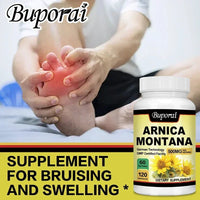 Arnica Montana Capsules - Suitable for Bruises and Swelling, Relieves Pain, Improves Mood, and Boosts Immunity - 120 Capsules