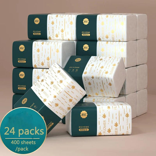 30 Boxes of Paper Towels Full Box Affordable Household Toilet Paper Household Napkins Paper Towels Toilet Paper - MANDOTOS