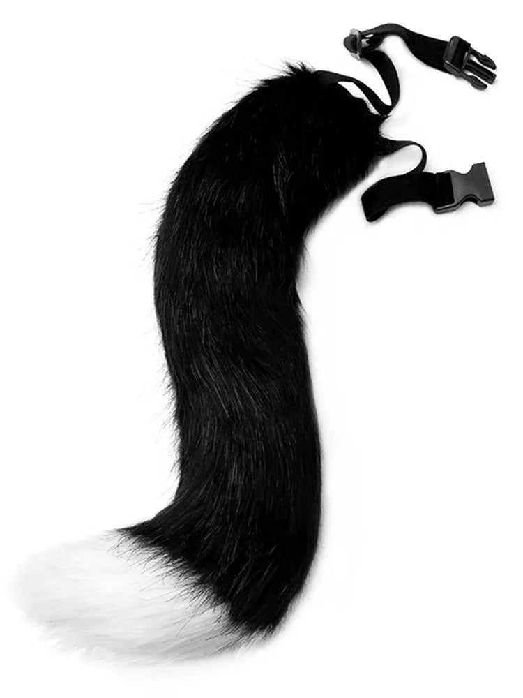 Props Cat Fox Plush Tails Role Play Halloween Party Kawaii Accessories Anime Animal Tail Cosplay Costumes