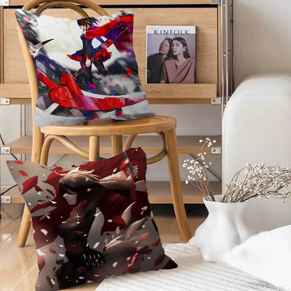 Personalized R-Ruby Rose Cartoon Animation Decorative Pillow - 45x45cm - MANDOTOS
