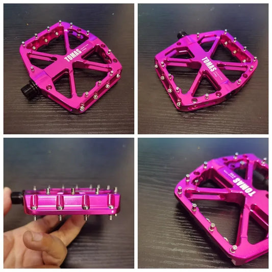 2025 New Bike Pedals  MTB Mountain Road Flat Non-slip CNC 3 Sealed Bearings Green Bicycle Pedals Route Cycling Accessories