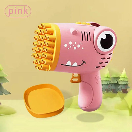 40 Hole Dinosaur Bubble Handheld Bubble Machine Electric Bubble Gun Outdoor Wedding Party Toy - MANDOTOS