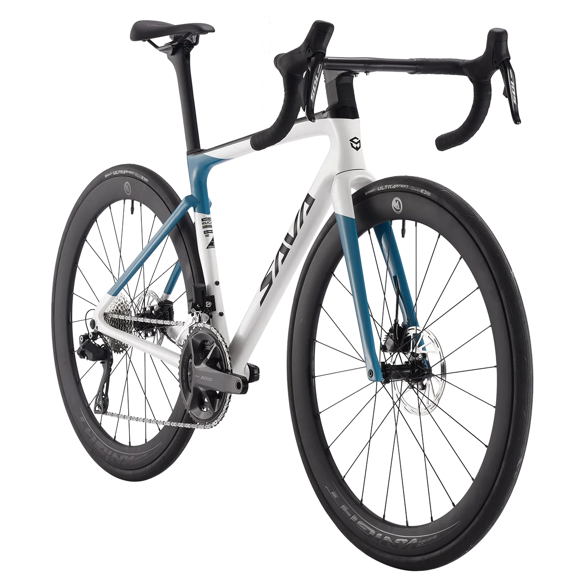 SAVA 2025NEW HAWKEYE SLR7 Carbon Fiber Road Bike with Shimano 105 DI2 R7170 Component Hydraulic Discs, Complete Adult Racing Set
