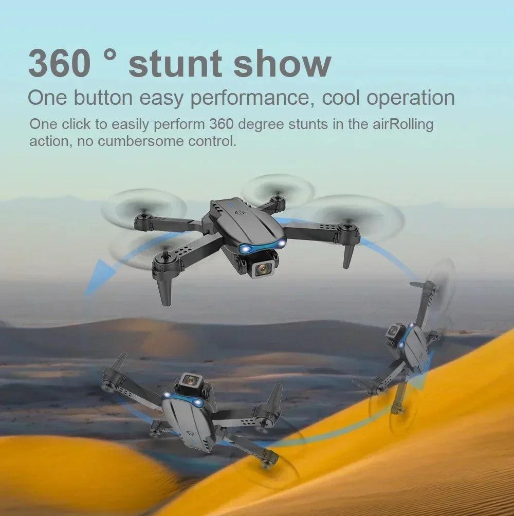 E99 Pro Drone Quadcopter Remote Control Handle Four Axis Aircraft HD 6K Photography UAV Altitude Fixation Helicopter Toys - MANDOTOS
