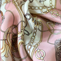 1pcs 90*90cm Square Silk Scarves Women Hijab Shawls Fashion Print Kerchief Femme Head Scarf Foulard Bandana Beach Head Scarf