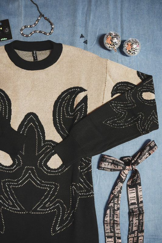 Fiery Knit Sweater Dress: Cozy & Stylish for Effortlessly Chic Looks! -