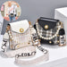 Fashion Women'S Crossbody Bag Girl'S Cute Princess Wallet Classic Shoulder Bag Summer Pearl Chain Phone Bag - MANDOTOS
