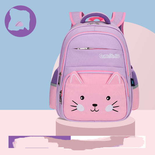 Ancient Energy cute cartoon shoulder baby lightweight backpack with colorful design for elementary school children.