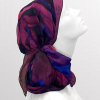 Fine Art Headscarf - Boysenberry