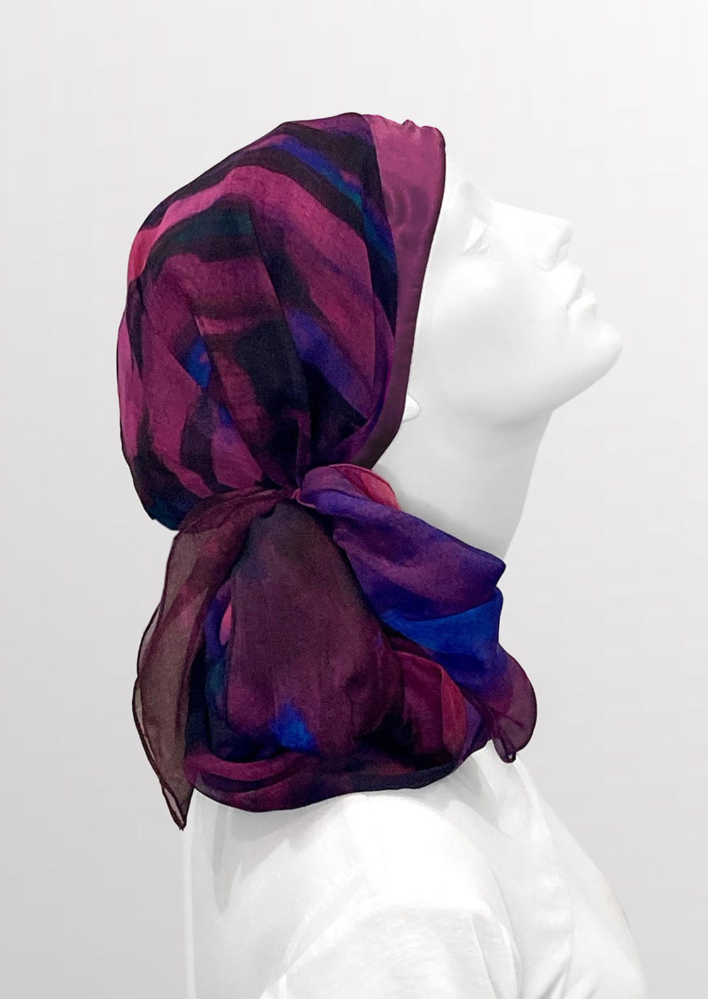 Fine Art Headscarf - Boysenberry