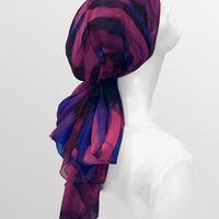 Fine Art Headscarf - Boysenberry