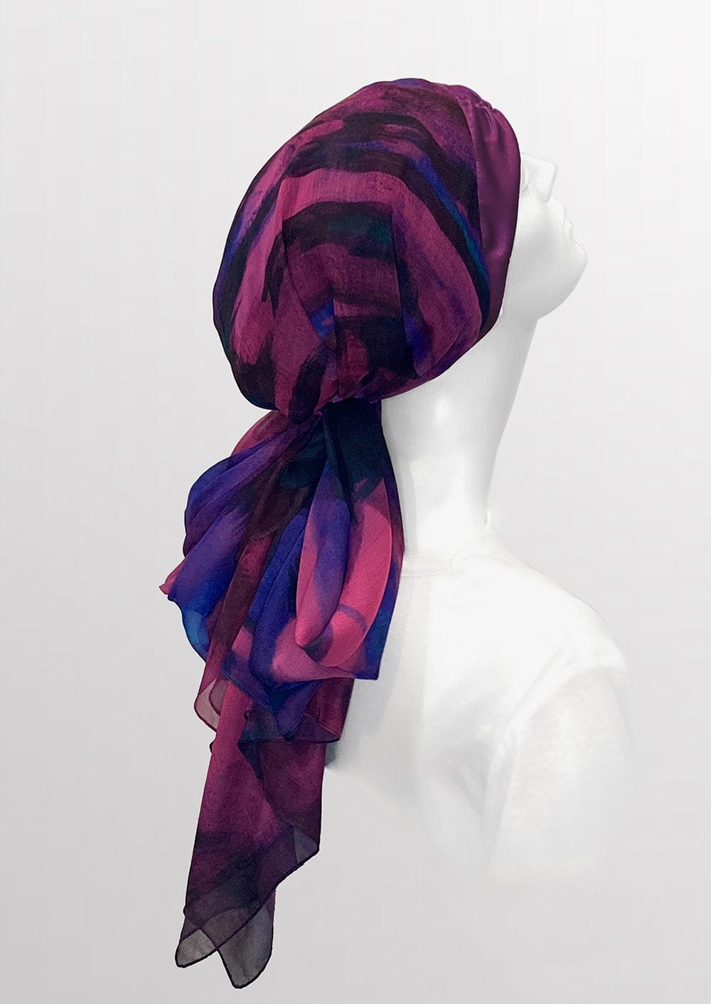 Fine Art Headscarf - Boysenberry