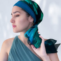 Fine Art Headscarf -Peacock