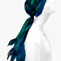 Fine Art Headscarf -Peacock
