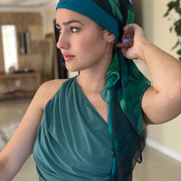 Fine Art Headscarf -Peacock