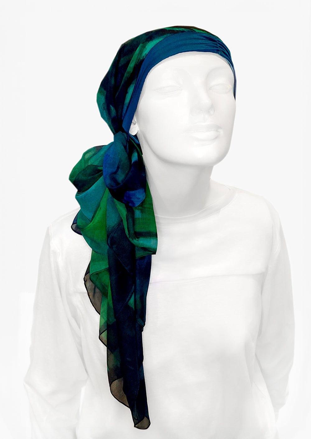 Fine Art Headscarf -Peacock
