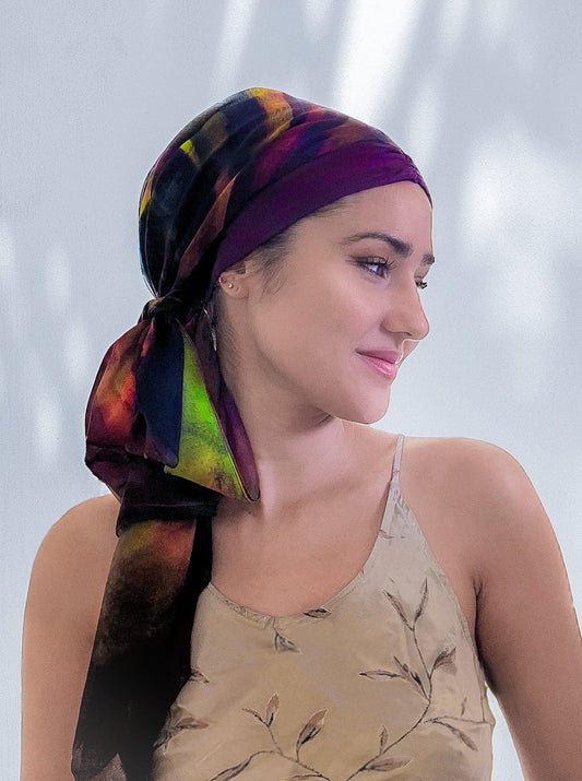 Fine Art Headscarf - Wine