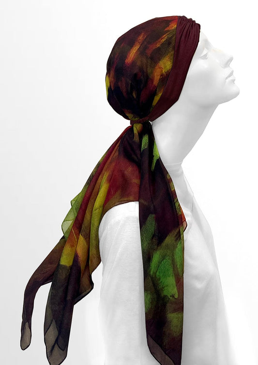 Fine Art Headscarf - Wine