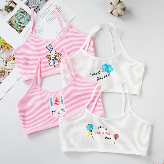 Junior high school girl's bra tube top by Ancient Energy, white, stretchy fabric, fitted design, suitable for casual wear.