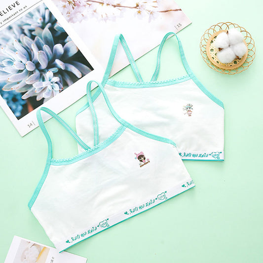 Ancient Energy girls' sports underwear vest for primary school students, featuring a comfortable design for development period girls.