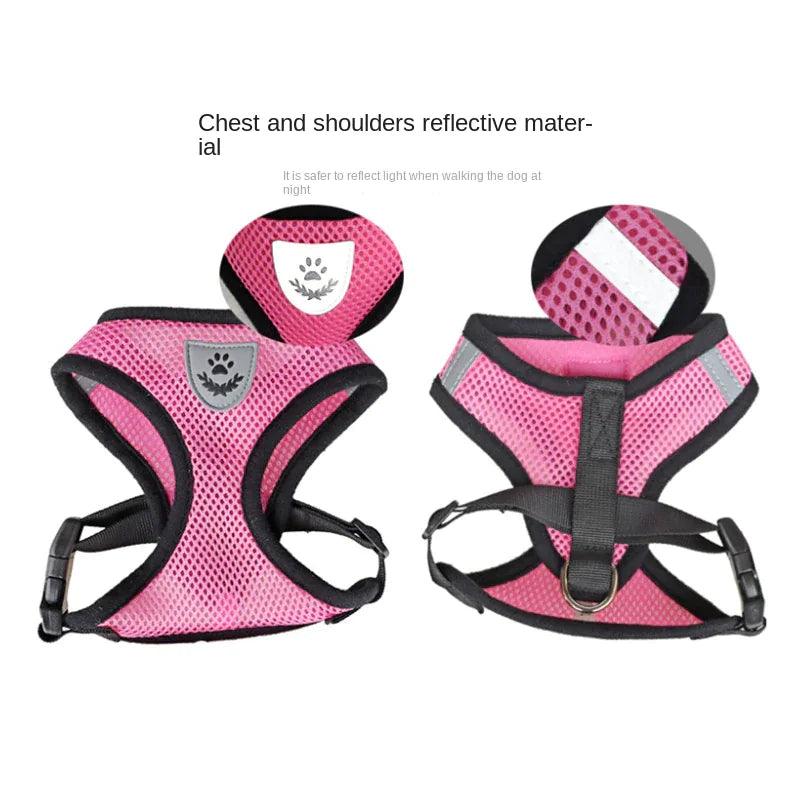 Adjustable Reflective Pet Harness with Leash - MANDOTOS