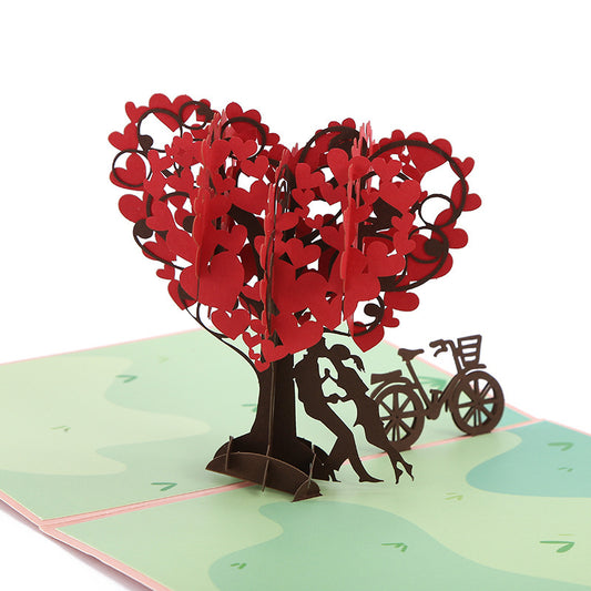 3D Engagement Cards Lovers Wedding Invitation Greeting Cards Laser Cut Valentine's Day Gift Anniversary Card Wholesale - MANDOTOS
