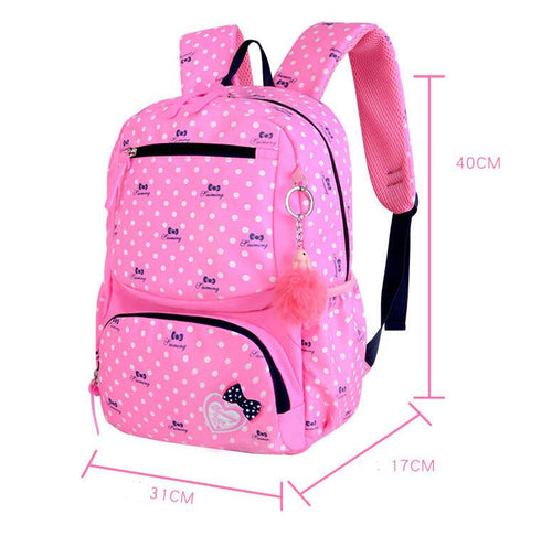 Korean-style cute princess backpack for elementary school girls by Ancient Energy, featuring colorful design and playful details.