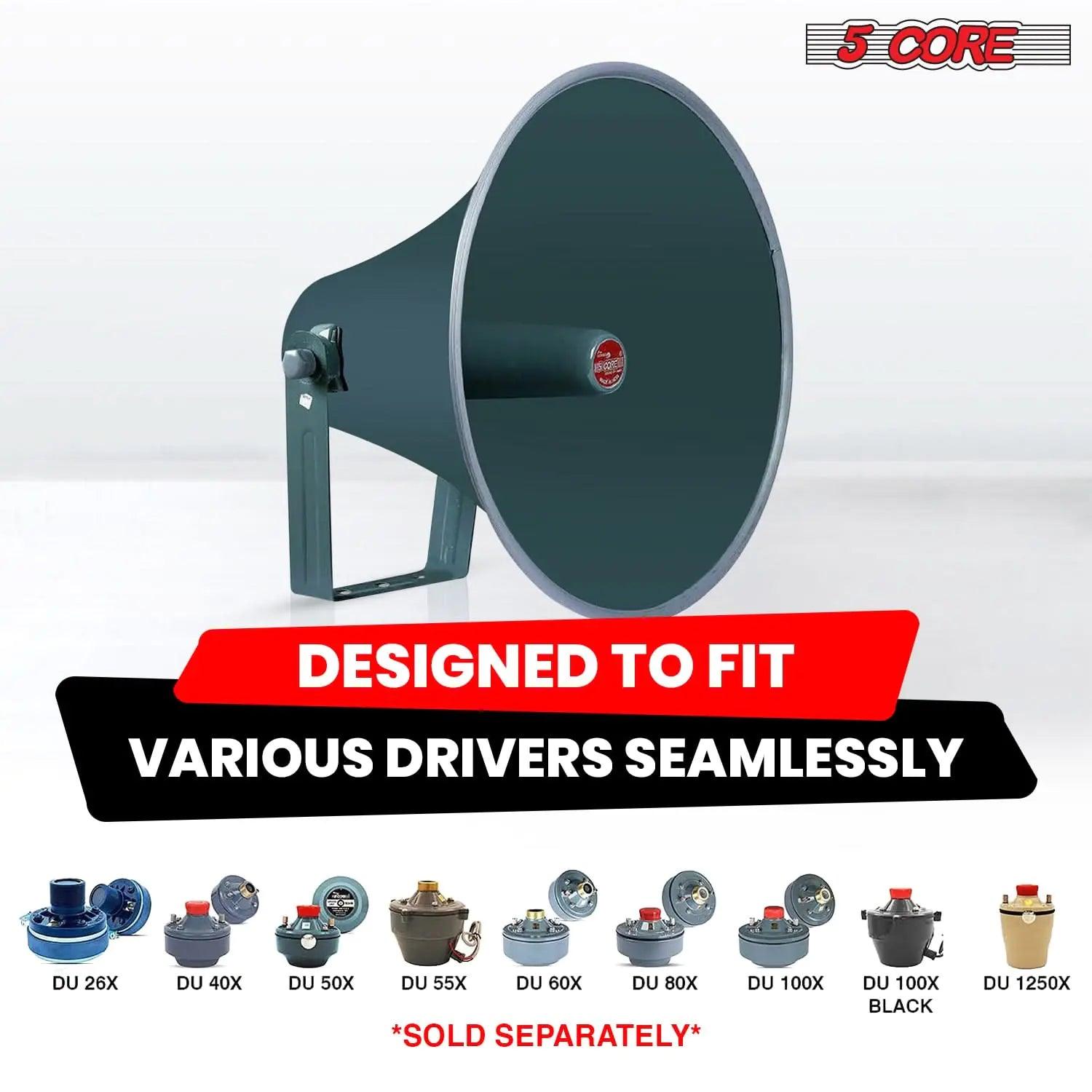 All-Weather 16-inch PA Speaker Horn - MANDOTOS